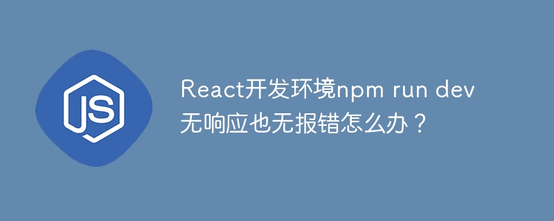 React开发环境卡死？dev命令无响应