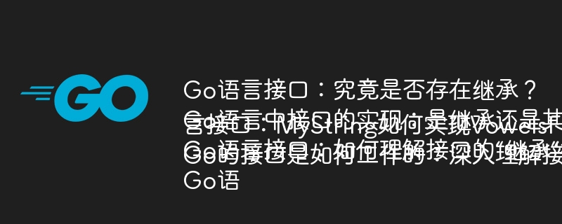 Go语言接口：继承？实现？详解