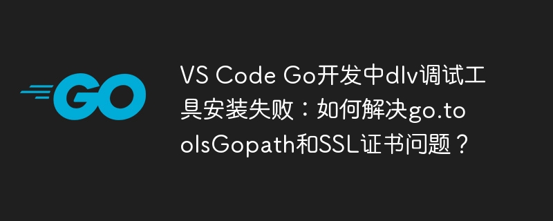 VS Code Go开发中dlv调试工具安装失败：如何解决go.toolsGopath和SSL证书问题？