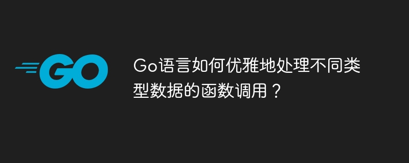 Go语言函数：优雅处理多种数据类型