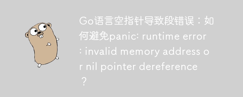 Go语言空指针导致段错误：如何避免panic: runtime error: invalid memory address or nil pointer dereference？