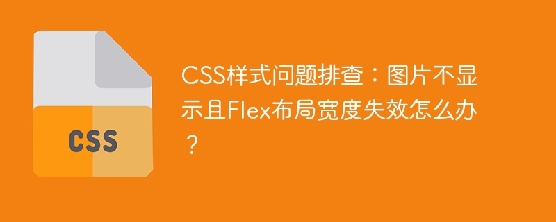 CSS样式Bug修复：图片不显示+Flex布局宽度失效解决方法