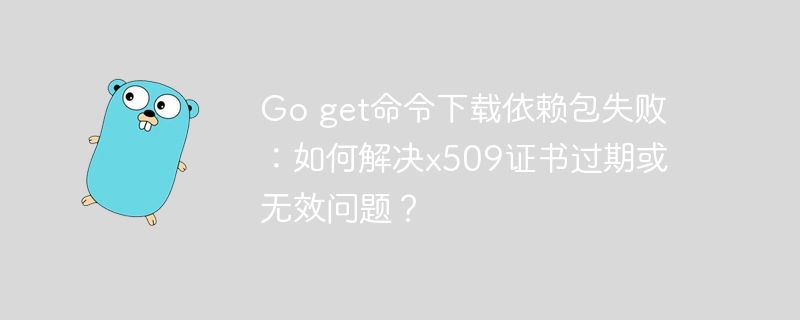 Go get命令下载依赖包失败:如何解决x509证书过期或无效问题?