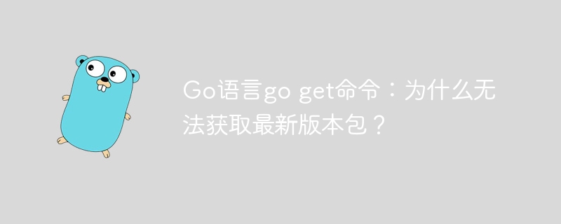 Go语言go get命令：为什么无法获取最新版本包？