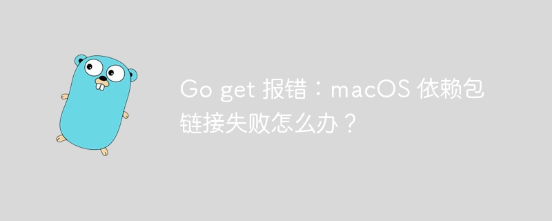 GogetmacOS依赖包链接失败？解决方法大全！