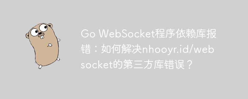 GoWebSocket库报错nhooyr.id/websocket？快速解决方法！