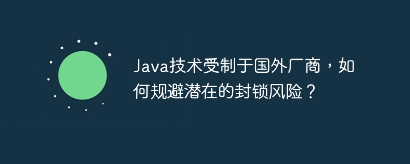 Java被卡脖子？规避封锁风险的实用指南