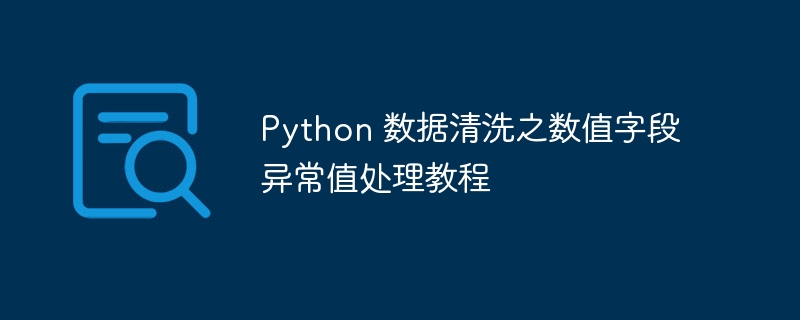 Python数据清洗：数值异常值处理技巧详解