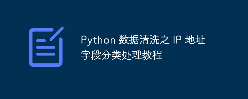 Python数据清洗：IP地址字段高效分类技巧
