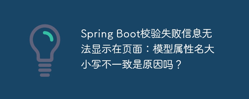 SpringBoot校验失败？页面空白？竟是大小写惹的祸！