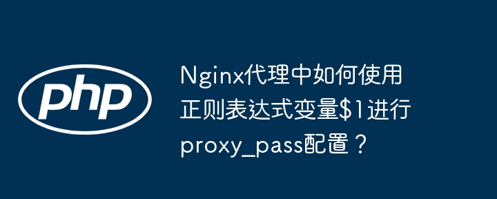 Nginx高手进阶：proxy_pass玩转正则表达式$1变量
