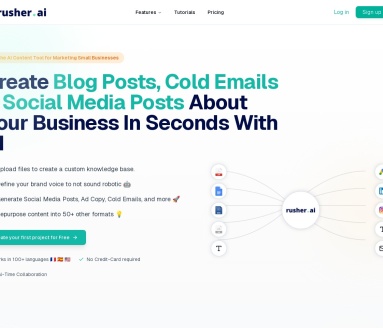 Rusher AI：AI内容创作神器，提升营销效率