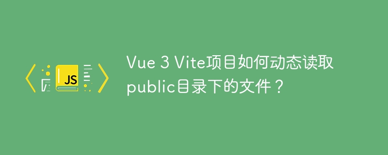 Vue3Vite项目：public目录文件，这样读取才高效！