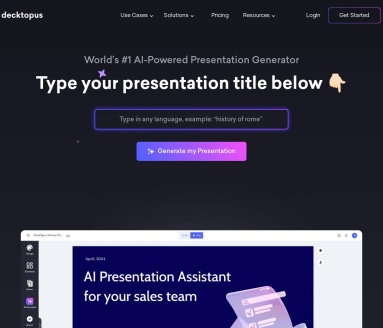 Decktopus:AI赋能,轻松制作产品发布文案