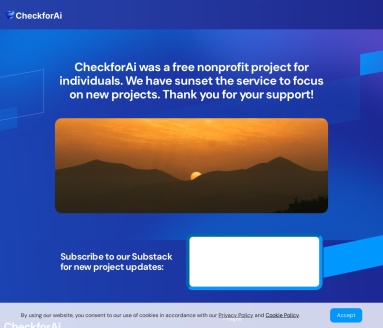 CheckforAI:AI内容检测工具,精准识别AI生成文本