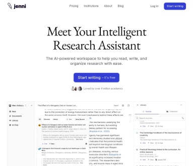 Jenni AI论文写作神器:提升学术效率,300万学者信赖之选