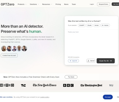 GPTZero AI检测器：精准识别AI生成文本，守护内容原创