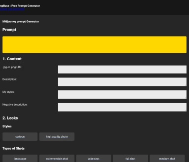 PrompBase：AI图像提示生成器，轻松定制你的视觉创意