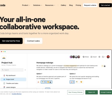 Coda：全能协作工作空间，提升团队效率的AI平台