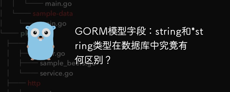 GORM模型中string与\*string类型在数据库中的区别详解