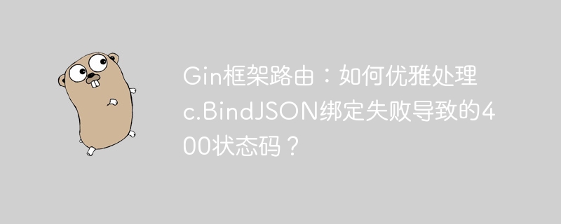 Gin框架路由：优雅处理c.BindJSON绑定失败的400状态码技巧