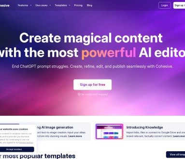 Cohesive AI编辑器:告别ChatGPT提示,高效创作高转化率内容