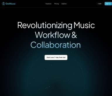 OmMuse：音乐家和制作人的在线创作平台