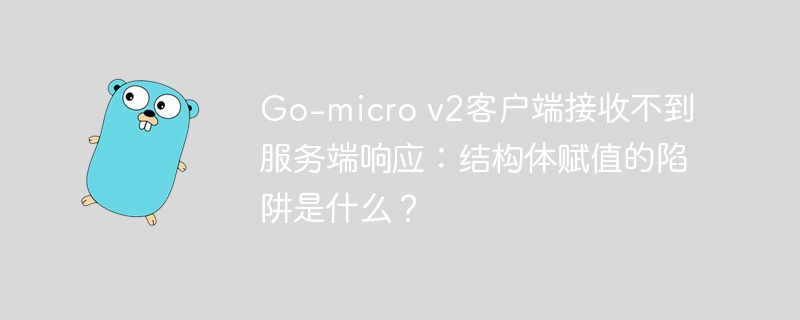 Go-microv2客户端为何收不到服务端响应？揭秘结构体赋值的隐藏陷阱！