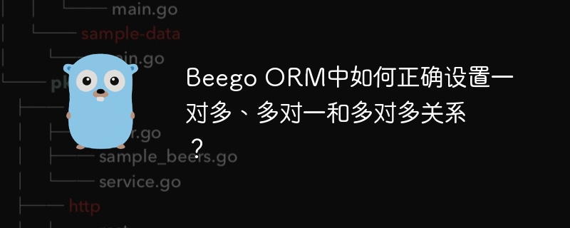 BeegoORM一对多、多对一及多对多关系设置方法