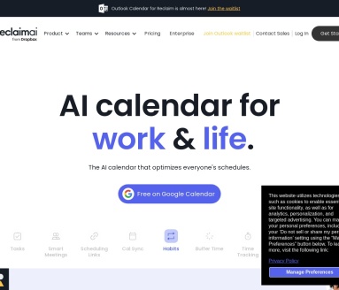 Reclaim AI:智能时间管理工具,提升工作效率和生活质量