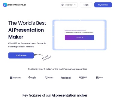 Presentations.AI:AI赋能的团队演示文稿协作平台