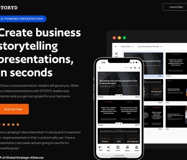 STORYD:AI辅助演示文稿工具,快速创建商业故事