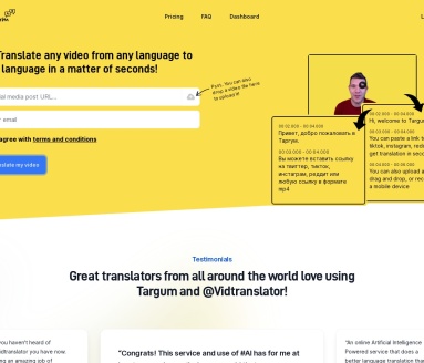 Targum Video：AI驱动的高效视频翻译服务