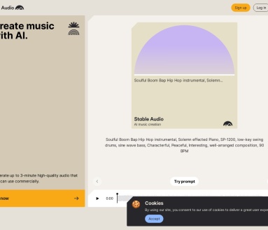 Stable Audio：高品质音乐生成工具，支持商业用途
