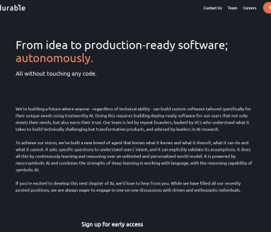 Durable AI：推动定制软件民主化的人工智能