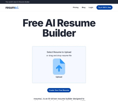 Resum AI：免费AI简历生成器，助您一键打造专业简历