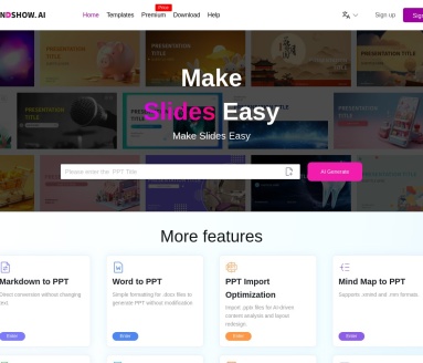 MindShow：自动生成演示文稿的智能工具