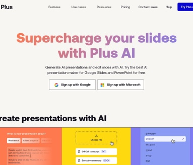 Plusdocs：Google Slides中的AI演示文稿助手