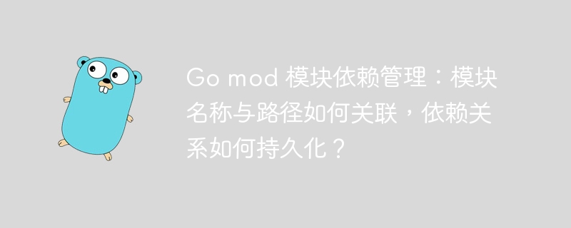 Gomod模块依赖管理：名称路径关联与持久化