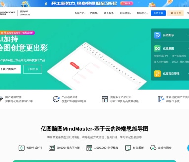 亿图脑图MindMaster:全新AI助手,跨平台思维导图新体验