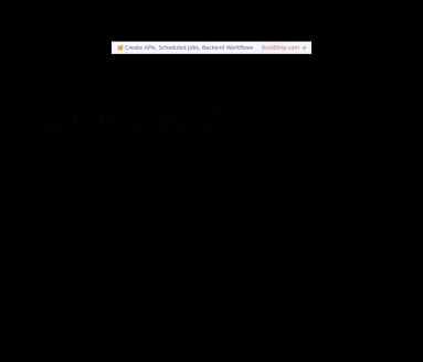 ParallelGPT:批量处理ChatGPT任务的并行平台