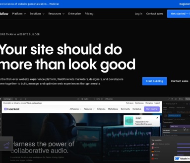 Webflow:视觉网站构建平台,设计、构建、优化一体化解决方案