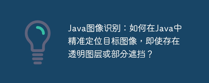 Java图像识别：精准定位目标，即使透明或遮挡
