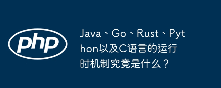 Java、Go、Rust、Python以及C语言的运行时机制究竟是什么？