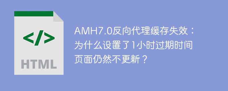 AMH7.0反向代理缓存失效：1小时为何不更新？
