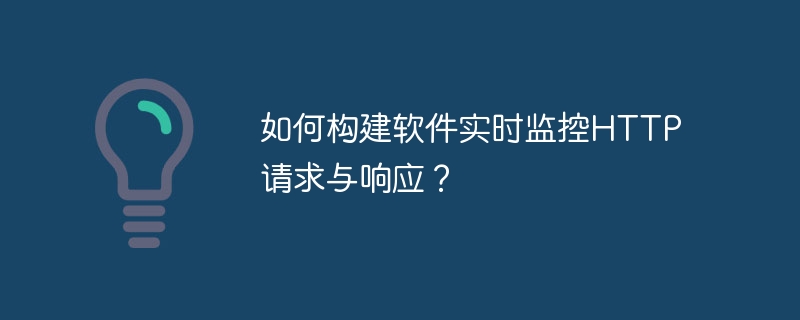 如何构建软件实时监控HTTP请求与响应？