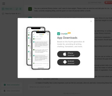 ChatGAI：健康减重指南，个性化运动和饮食计划助您瘦身