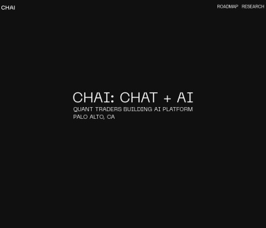 Chai AI：专业团队打造的娱乐AI平台