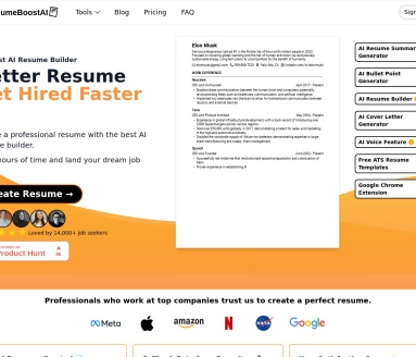 ResumeBoostAI：AI驱动简历优化工具，提升求职成功率