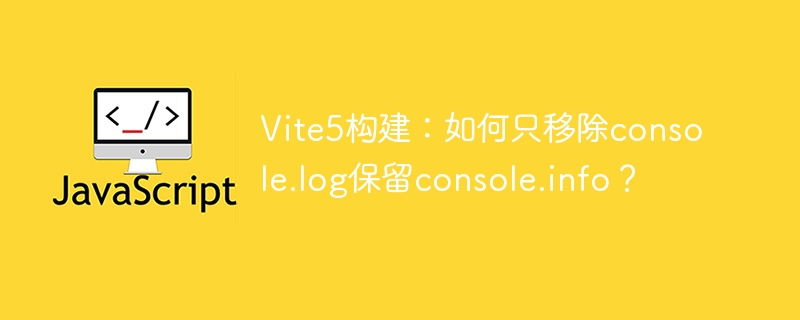 Vite5构建：保留console.info，移除console.log